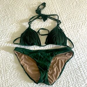 Pilyq bikini dark green